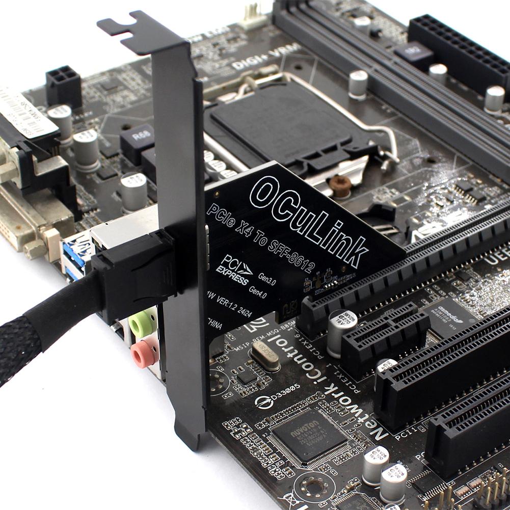 1 PC PCIe To SFF 8611&8612 Adapter Card PCI Express To SFF-8612 Expansion Card Adapter Support PCle4.0 for Os/Windows/Linux
1 PC PCIe To SFF 8611&8612 Adapter Card PCI Express To SFF-8612 Expansion Card Adapter Support PCle4.0 for Os/Windows/Linux