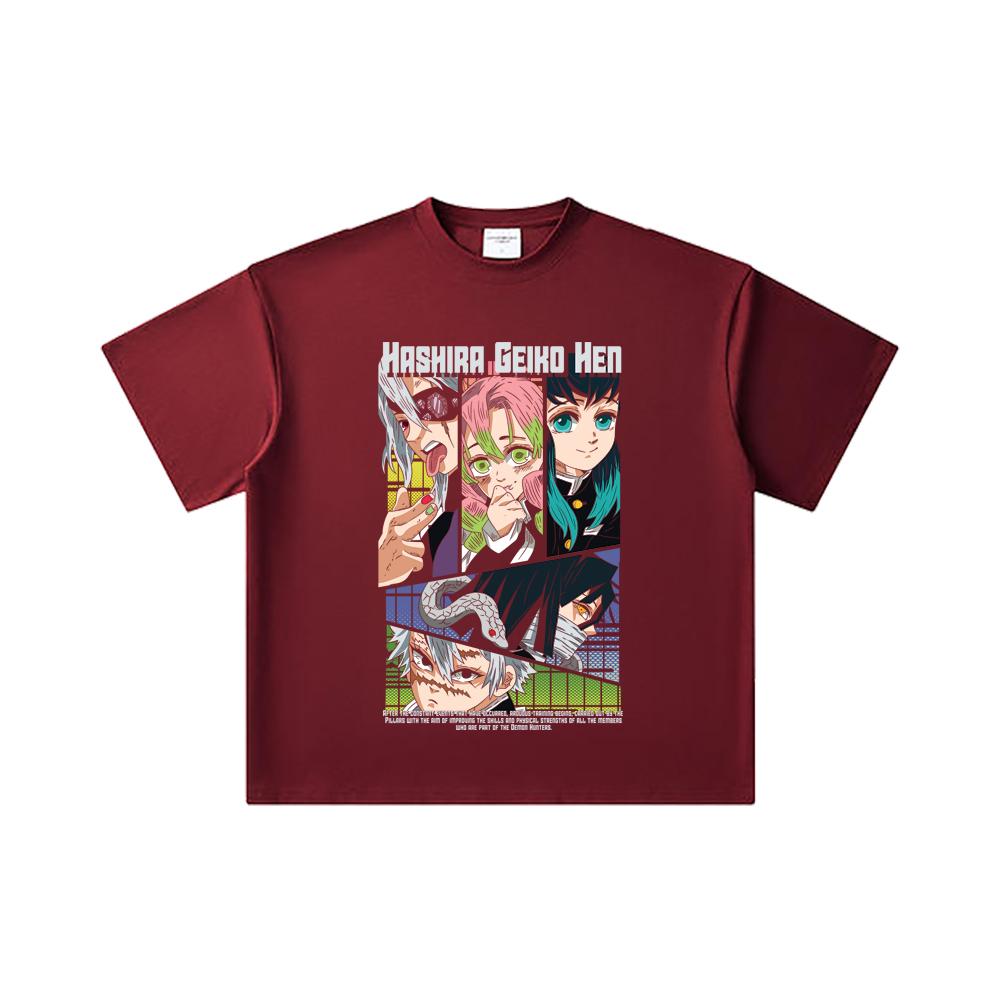 260 GSM Double Yarn 32 Count 100% Cotton Demon Slayer V18 Hashira Geiko Print Unisex Heavy Cotton T Shirt 2XL вина червоного кольору
260 GSM Double Yarn 32 Count 100% Cotton Demon Slayer V18 Hashira Geiko Print Unisex Heavy Cotton T Shirt 2XL вина червоного кольору