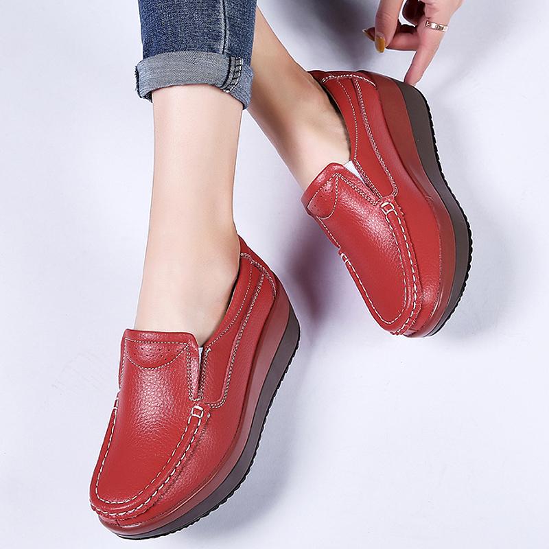 Women Flats Platform Shoes Women Elegant Genuine Leather Shoes Woman Autumn Slip on Casual Flat Shoes Women Zapatos De Mujer 40EU/CN41 червоний
Women Flats Platform Shoes Women Elegant Genuine Leather Shoes Woman Autumn Slip on Casual Flat Shoes Women Zapatos De Mujer 40EU/CN41 червоний