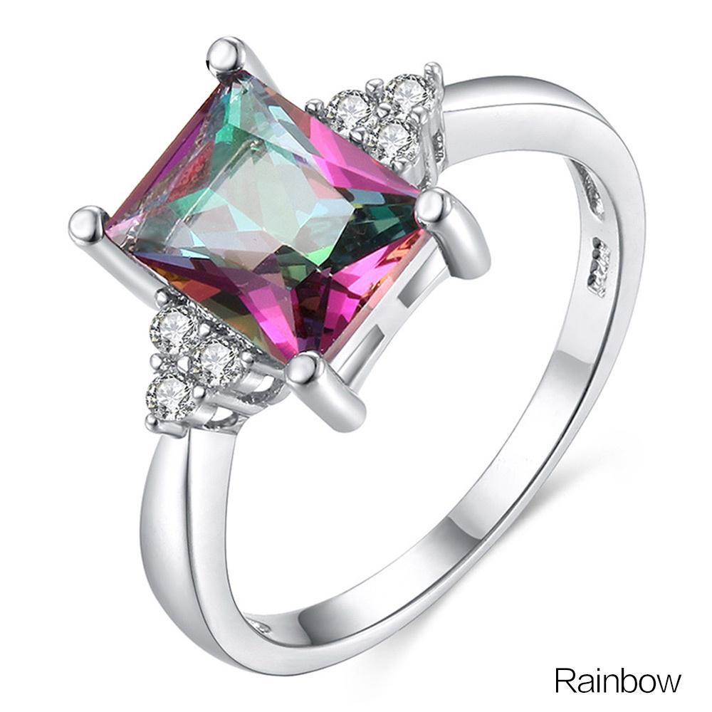 Women s Dainty Cubic Zirconia Ring Elegant Princess Cut Gemstone Christmas Birthday Gift Proposal Jewelry 10
Women s Dainty Cubic Zirconia Ring Elegant Princess Cut Gemstone Christmas Birthday Gift Proposal Jewelry 10