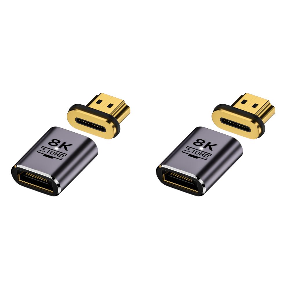 Магнитный адаптер 2.1, совместимый с 8K HDMI(Фиолетовый женский и мужской прямой тип) QD
Магнитный адаптер 2.1, совместимый с 8K HDMI(Фиолетовый женский и мужской прямой тип) QD
