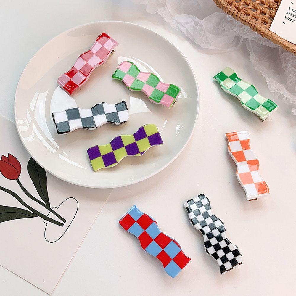 Mini Sweet Hairpins For Women Wave Acrylic Female Hair Clip Plaid Clamp Clip Small Hair Claw Flower V
Mini Sweet Hairpins For Women Wave Acrylic Female Hair Clip Plaid Clamp Clip Small Hair Claw Flower V