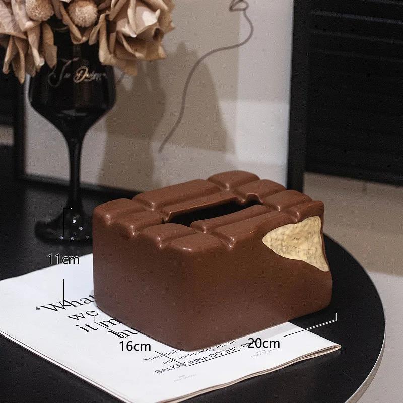 Creative Chocolate Fun Tissue Box Desktop Storage Container Cartoon Chocolate Napkin Holder Toilet Paper Holder Home Decoraction
Creative Chocolate Fun Tissue Box Desktop Storage Container Cartoon Chocolate Napkin Holder Toilet Paper Holder Home Decoraction
