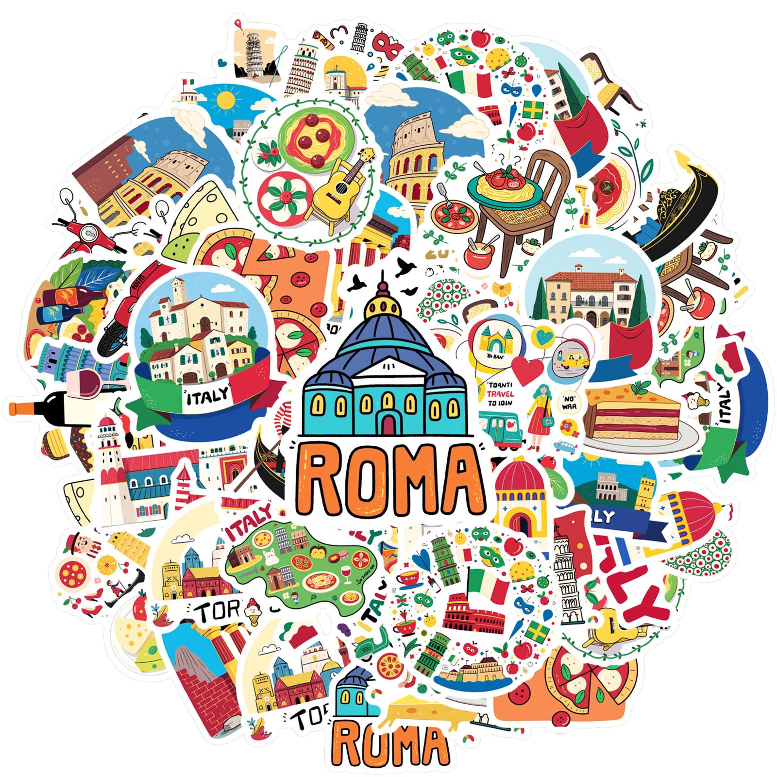 35pcs-50pcs Colorful Italian Culture Stickers Cute Travel City Stickers Diy Stickers For Laptop Motorcycle Luggage Phone DIY
35pcs-50pcs Colorful Italian Culture Stickers Cute Travel City Stickers Diy Stickers For Laptop Motorcycle Luggage Phone DIY