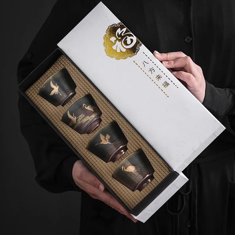 Чайные чашки Baihe Chengxiang, ручная работа, обожженная в печи, набор чашек Master, индивидуальный костюм, узор журавля, китайский 200ml
Чайные чашки Baihe Chengxiang, ручная работа, обожженная в печи, набор чашек Master, индивидуальный костюм, узор журавля, китайский 200ml