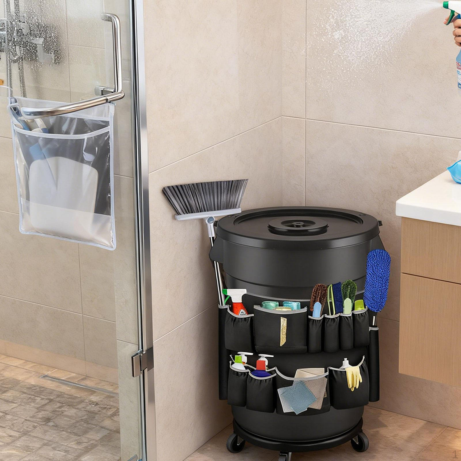 Garbage Can Organizer Bag Upgraded Multi Pockets Cleaning Tool for Janitorial
Garbage Can Organizer Bag Upgraded Multi Pockets Cleaning Tool for Janitorial