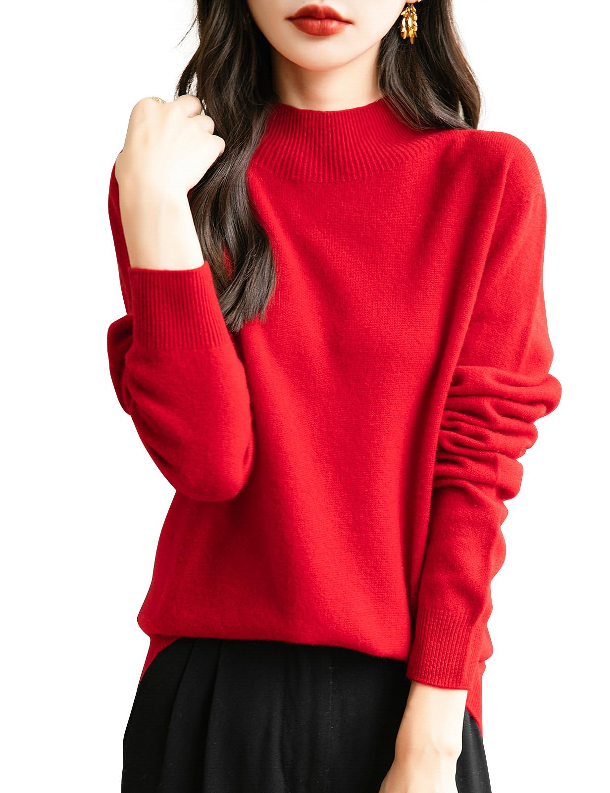 Yokbeer Merino Wool Seamless Mock First Long Knit Pullover Top for Women s 100% Sweater, Neck, Line, Ready-to-Wear, Sleeve, Cashmere-Like Fall/Winter
Yokbeer Merino Wool Seamless Mock First Long Knit Pullover Top for Women s 100% Sweater, Neck, Line, Ready-to-Wear, Sleeve, Cashmere-Like Fall/Winter