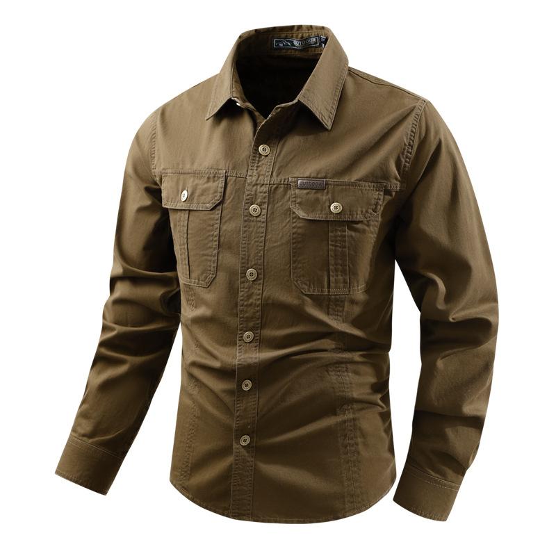 Men s Long Sleeved Shirt Pocket Design Men s Casual Button Shirt Suitable for Outdoor Spring and Autumn 6XL кавовий
Men s Long Sleeved Shirt Pocket Design Men s Casual Button Shirt Suitable for Outdoor Spring and Autumn 6XL кавовий