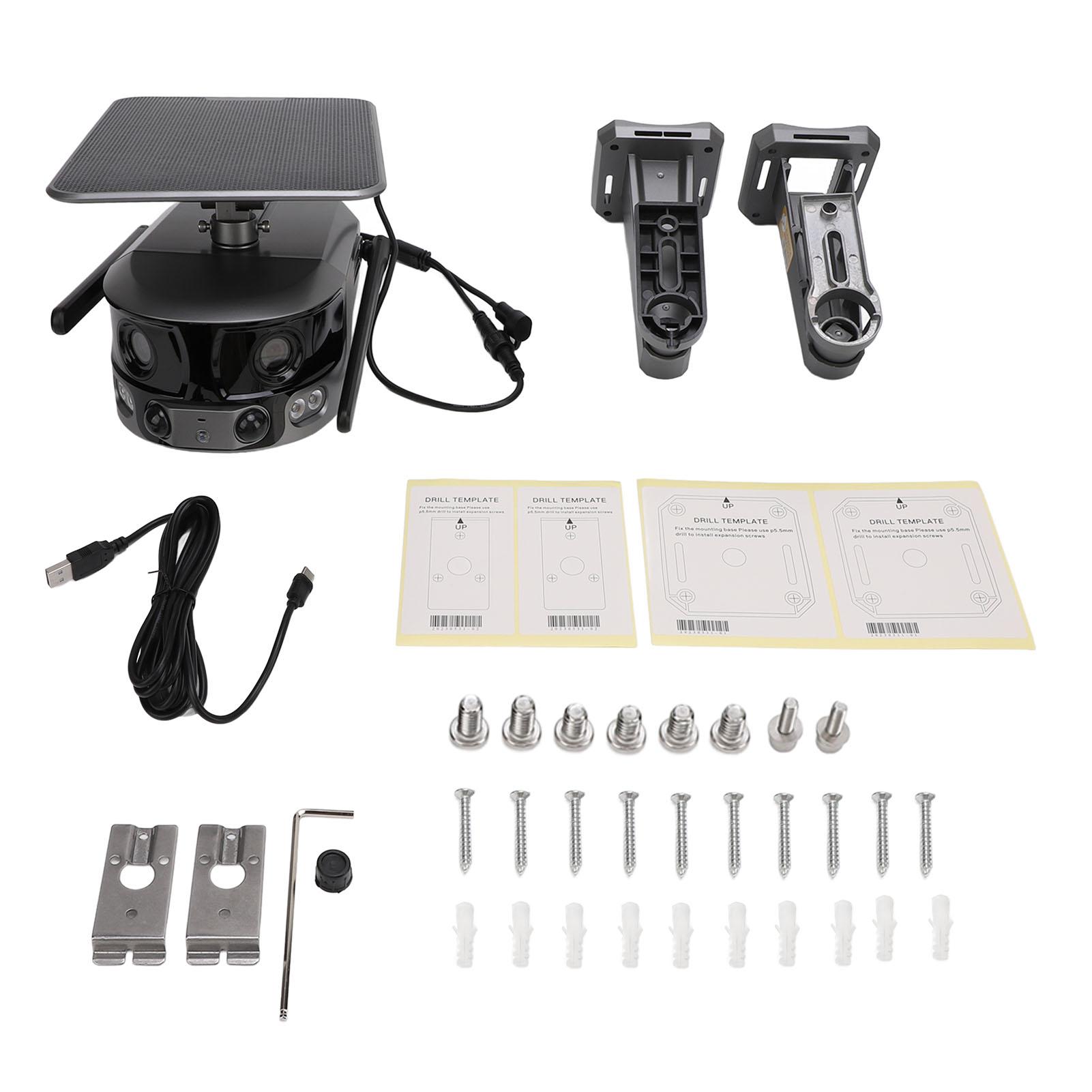 Solar Security Camera Dual Lens 4K 8MP Full Color Night Vision Motion Detection 4G Network Outdoor
Solar Security Camera Dual Lens 4K 8MP Full Color Night Vision Motion Detection 4G Network Outdoor