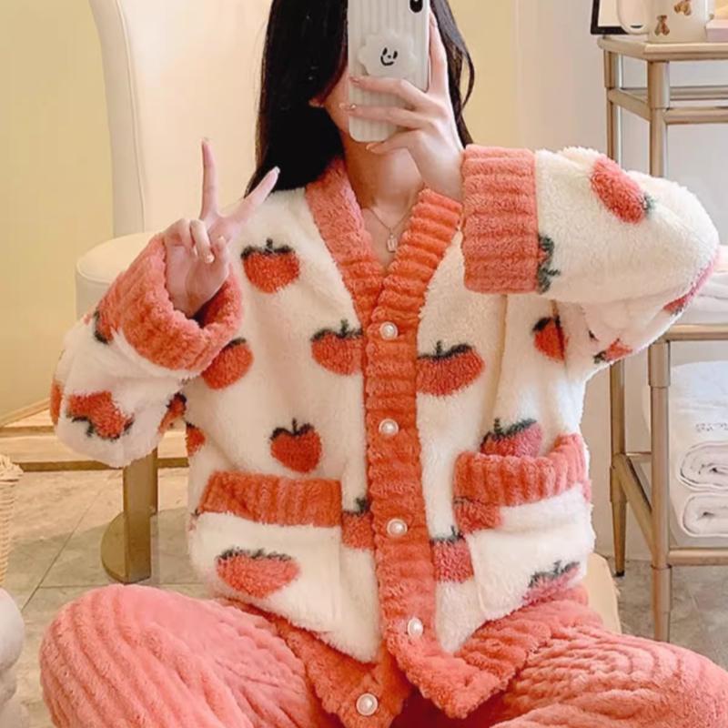 2 шт./компл., зимняя утолщенная теплая фланелевая пижама для беременных женщин с длинными рукавами персикового цвета, домашняя одежда, мягкая домашняя одежда для кормления free40-80kg
2 шт./компл., зимняя утолщенная теплая фланелевая пижама для беременных женщин с длинными рукавами персикового цвета, домашняя одежда, мягкая домашняя одежда для кормления free40-80kg