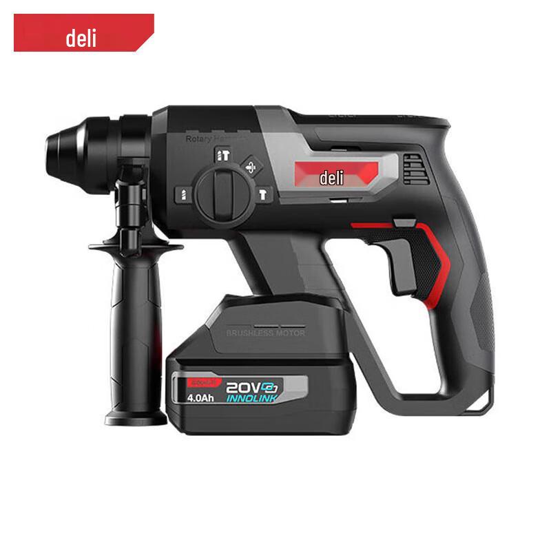 Deli 20V Cordless Brushless Rotary Hammer Drill CN plug (adapter included)
Deli 20V Cordless Brushless Rotary Hammer Drill CN plug (adapter included)
