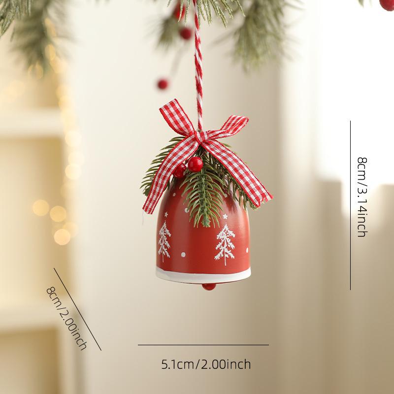 Rustic Christmas Bell Ornaments with Artificial Pine And Red Berries Vintage Metal Jingle Bells Hanging Decoration for Tree червоний
Rustic Christmas Bell Ornaments with Artificial Pine And Red Berries Vintage Metal Jingle Bells Hanging Decoration for Tree червоний