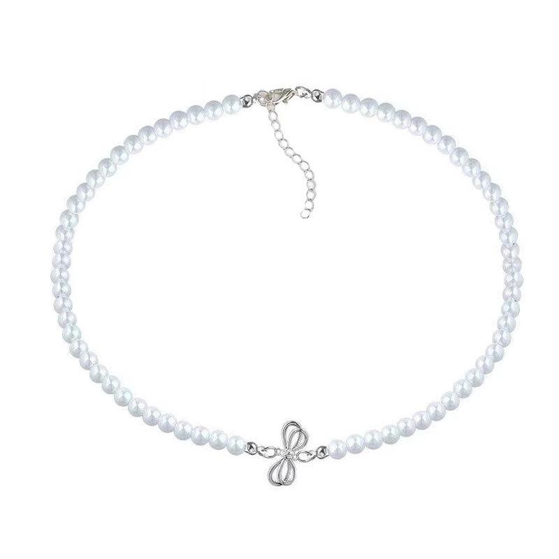Bow Pearl Necklace Women S High Sense Light Luxury Niche Collarbone Chain Gentle And Sweet Jewelry білий
Bow Pearl Necklace Women S High Sense Light Luxury Niche Collarbone Chain Gentle And Sweet Jewelry білий