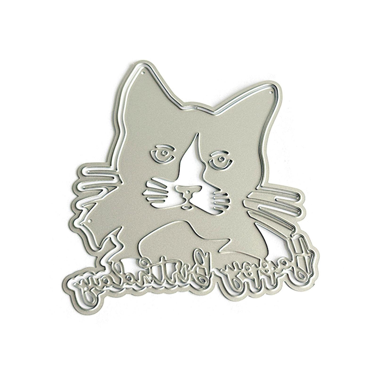 Birthday Kitten Die Cut Stencils Scrapbooking Embossing Tool Carbon Steel Cutting Die for Scrapbooking Card Making
Birthday Kitten Die Cut Stencils Scrapbooking Embossing Tool Carbon Steel Cutting Die for Scrapbooking Card Making