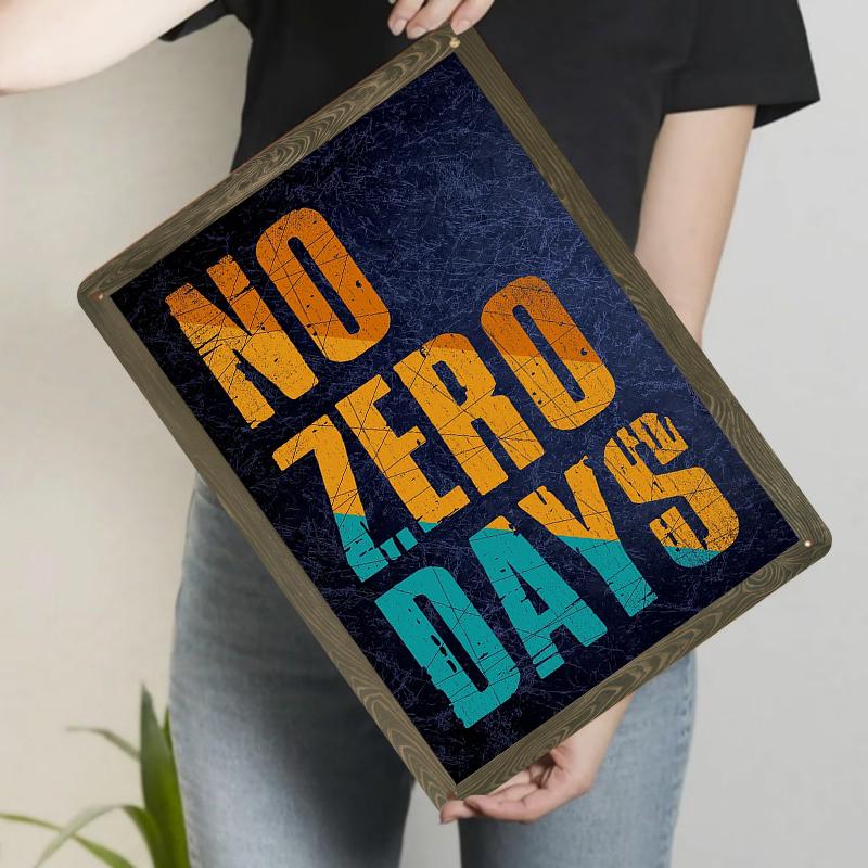 NO ZERO DAYS Motivational Metal Wall Art Inspirational Quote Decor for Home Gym Office Rustic Vintage Style 7.9x11.8In(20x30cm)
NO ZERO DAYS Motivational Metal Wall Art Inspirational Quote Decor for Home Gym Office Rustic Vintage Style 7.9x11.8In(20x30cm)