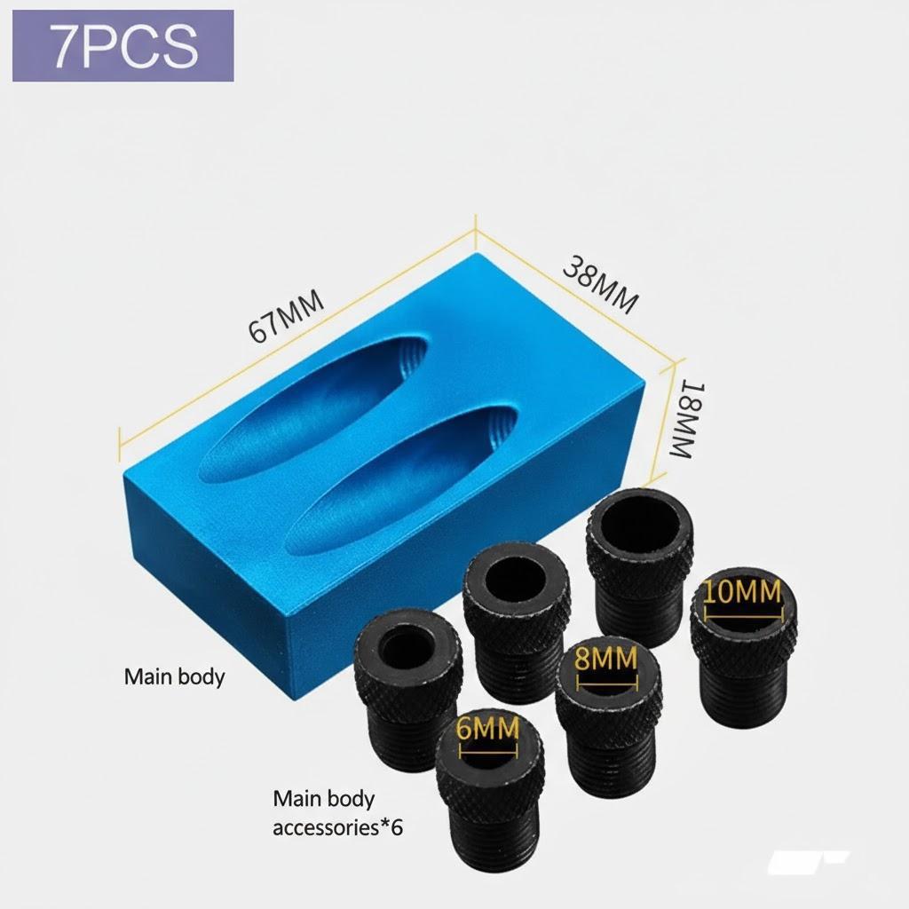 Recessed Screw Jig 15 Degree Drill Dowel Woodworking Kit Angle Finder Tool Guide for Precision Woodworking
Recessed Screw Jig 15 Degree Drill Dowel Woodworking Kit Angle Finder Tool Guide for Precision Woodworking