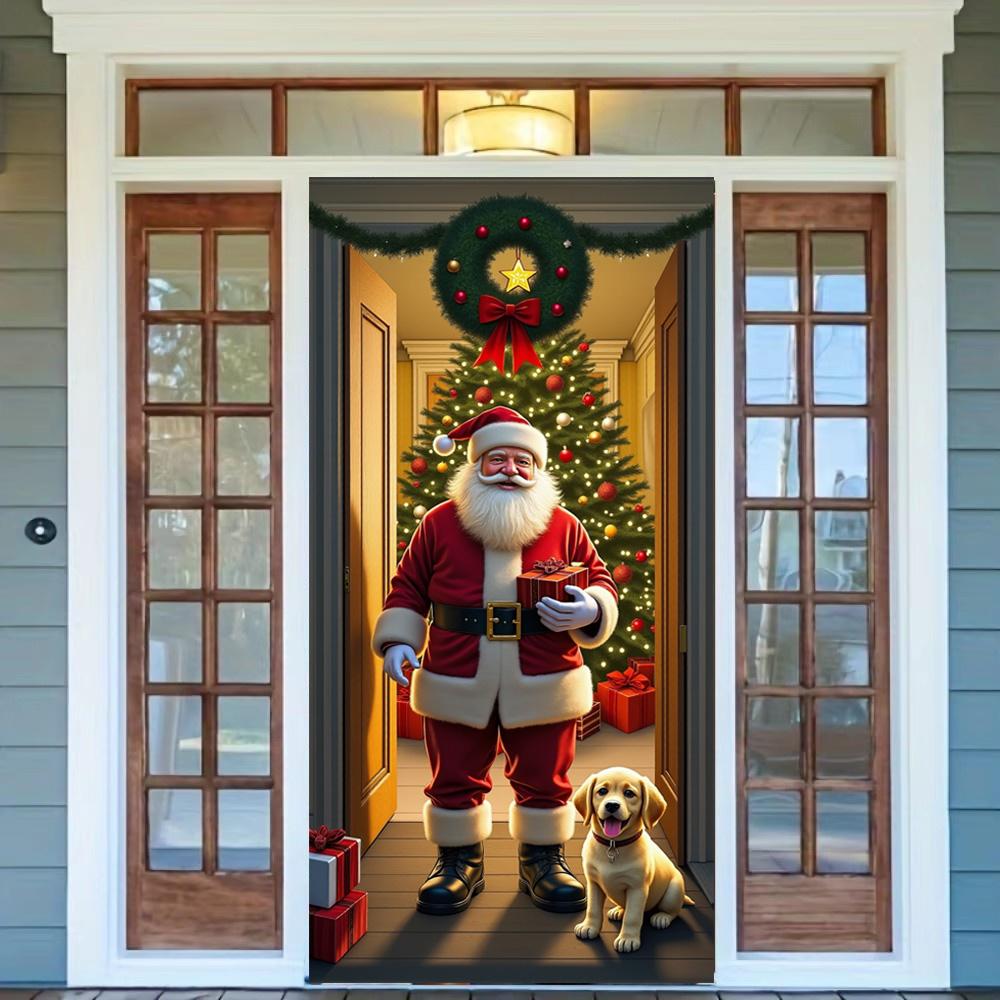 Vivid Santa Claus linings for christmas doors 2025 Christmas Outdoor Decoration 185x90cm Home Versatile Door Cover for Room New
Vivid Santa Claus linings for christmas doors 2025 Christmas Outdoor Decoration 185x90cm Home Versatile Door Cover for Room New