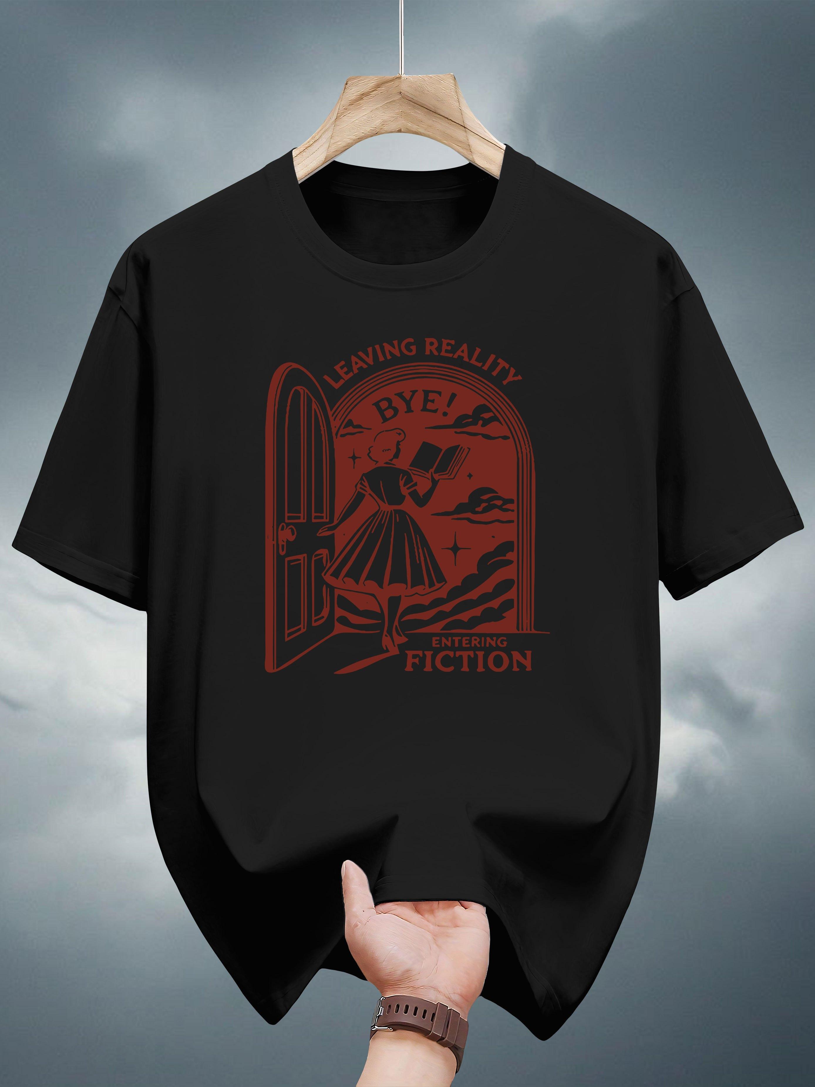 200g 100% Cotton Graphic T-shirt - Black Casual Short Sleeve Tee with Red Sci-Fi Print XL
200g 100% Cotton Graphic T-shirt - Black Casual Short Sleeve Tee with Red Sci-Fi Print XL
