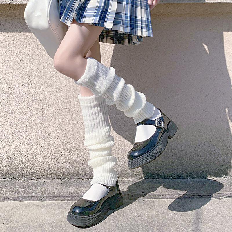 White Knitted Leg Warmers for Women - Japanese Y2K Style, Autumn/Winter Lolita Long Socks One Size
White Knitted Leg Warmers for Women - Japanese Y2K Style, Autumn/Winter Lolita Long Socks One Size