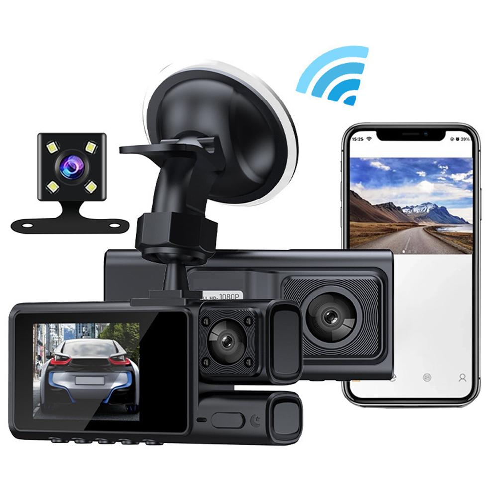 3 Channel HD 1080P Vehicle Video Recorder Front Rear Inside Camera Car DVR Night Vision WiFi Loops Recording 24H Parking Monitor
3 Channel HD 1080P Vehicle Video Recorder Front Rear Inside Camera Car DVR Night Vision WiFi Loops Recording 24H Parking Monitor