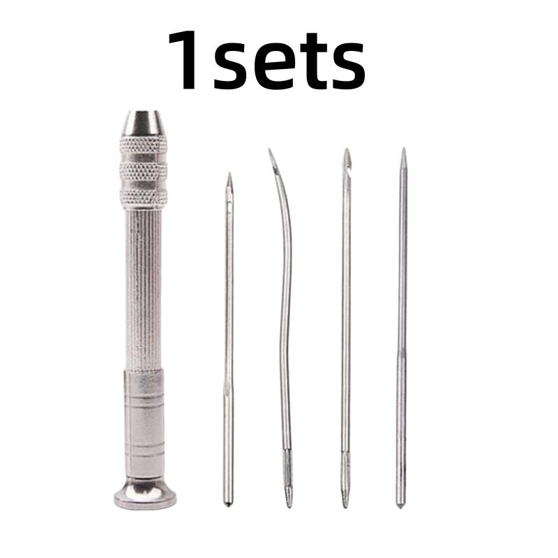 Многофункциональный набор швейного шила из ПУ кожи, инструмент для пробивки и сшивания кожи своими руками, сменные швейные иглы, товары ручной работы
Многофункциональный набор швейного шила из ПУ кожи, инструмент для пробивки и сшивания кожи своими руками, сменные швейные иглы, товары ручной работы