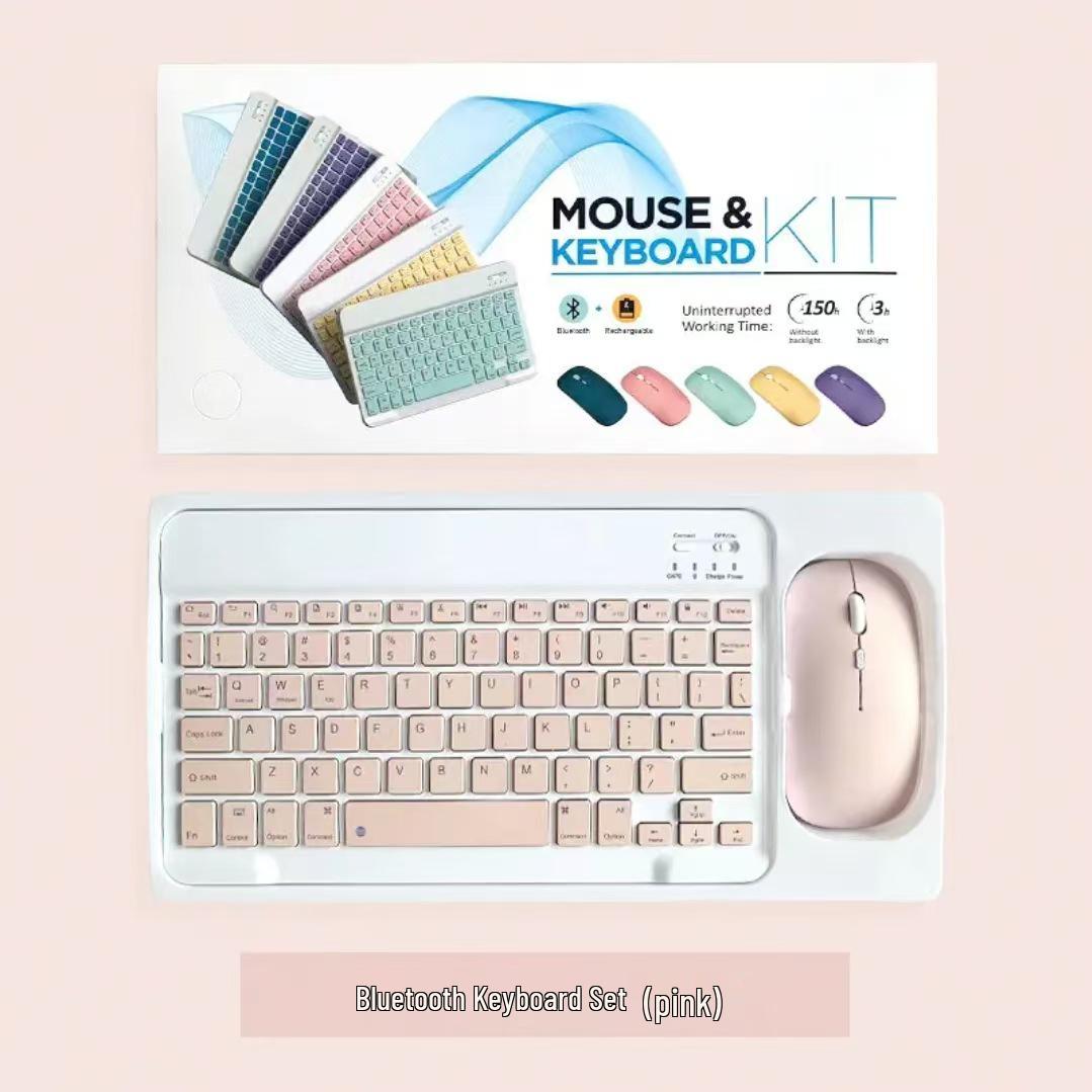 Silent Bluetooth Keyboard & Wireless Mouse for Android, iPad, Tablet & Phone - Compatible with Apple & Xiaomi for Office Typing Keyboard + Single-Mode Mouse Standard рожевий
Silent Bluetooth Keyboard & Wireless Mouse for Android, iPad, Tablet & Phone - Compatible with Apple & Xiaomi for Office Typing Keyboard + Single-Mode Mouse Standard рожевий