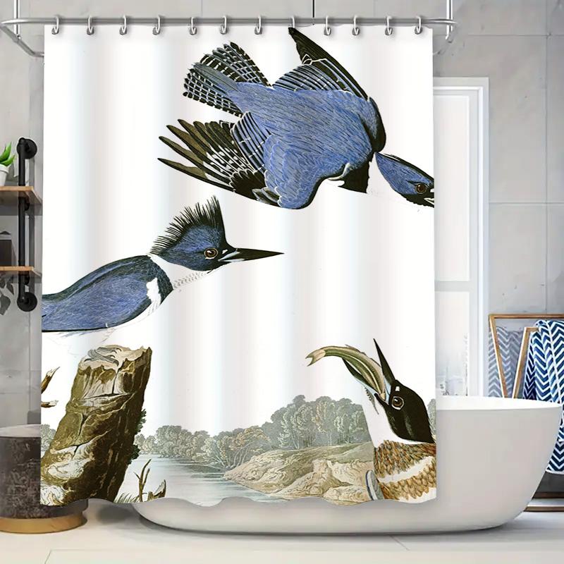 Creative Bath Curtain Featuring Blue Jays Wildlife Illustrations Waterproof Fabric Decorative Shower Curtain For Home Bathroom D W60H190(CM)-1 Pcs
Creative Bath Curtain Featuring Blue Jays Wildlife Illustrations Waterproof Fabric Decorative Shower Curtain For Home Bathroom D W60H190(CM)-1 Pcs