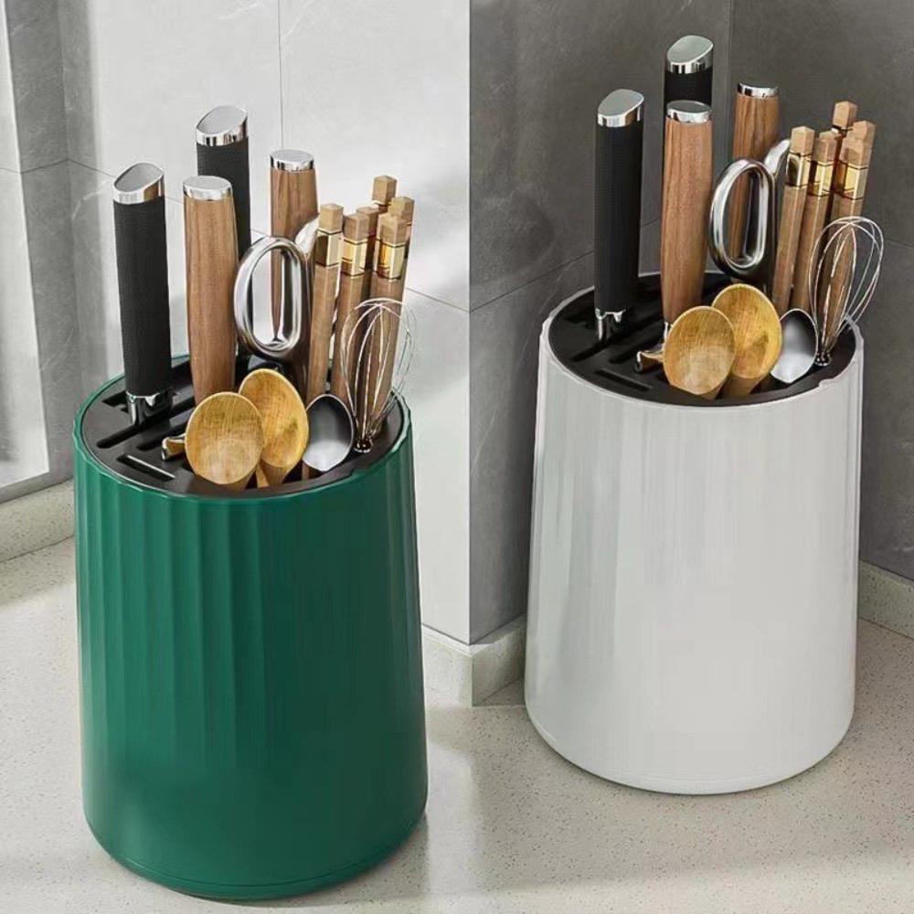 Multi-functional Tableware Storage Box 360° Rotatable Chopstick Barrel Household чорний
Multi-functional Tableware Storage Box 360° Rotatable Chopstick Barrel Household чорний