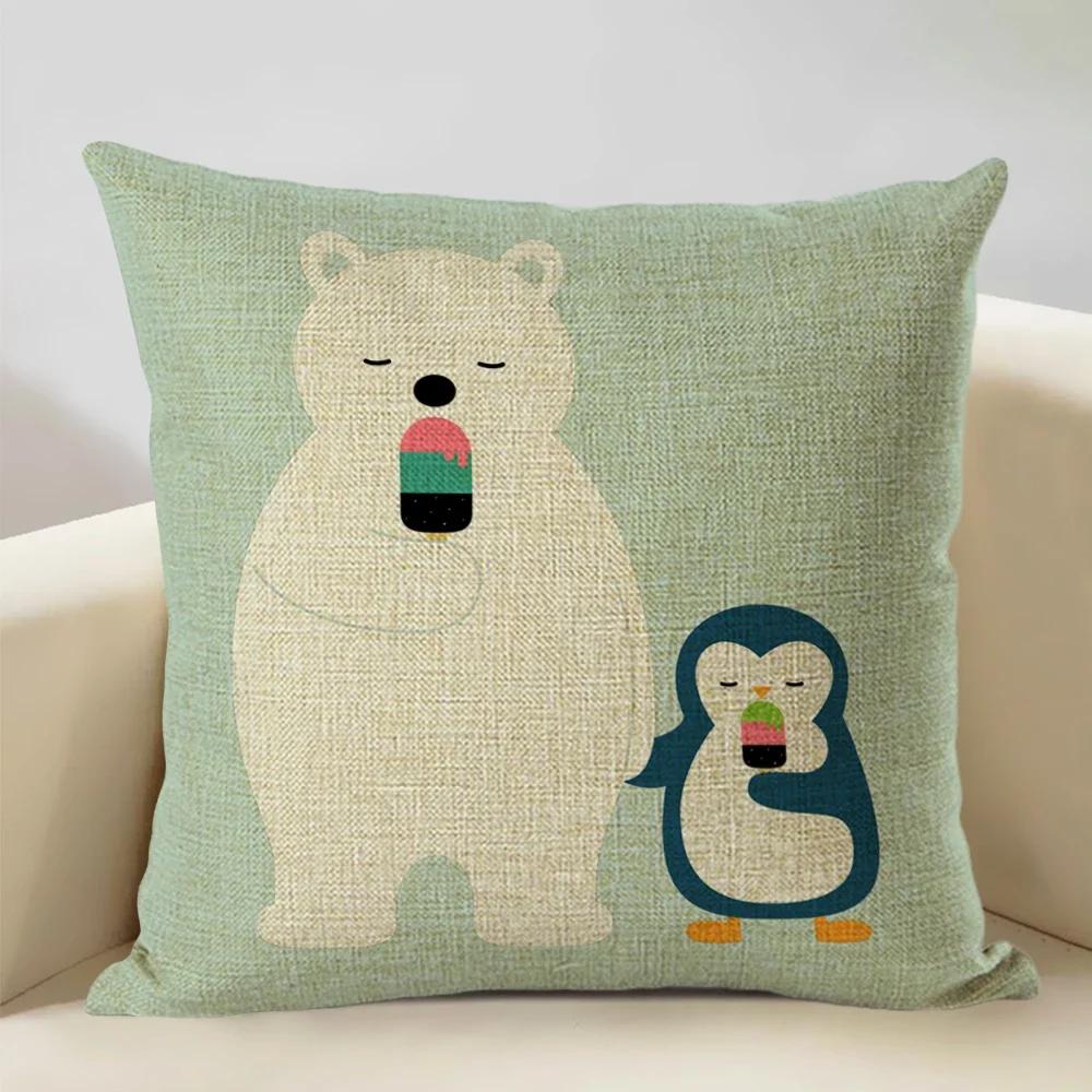 Animal Cushion Cover Linen Pillowcase Decorative Sofa Pillow Cover Home Decor Hedgehog Fox Bear Pillow Cases CM 12x12Inch
Animal Cushion Cover Linen Pillowcase Decorative Sofa Pillow Cover Home Decor Hedgehog Fox Bear Pillow Cases CM 12x12Inch