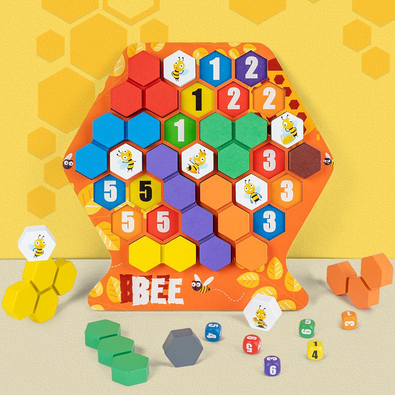 Cross-Border Children s Wooden Honeycomb Puzzle: Montessori-Style Early Education Parent-Child Board Game
Cross-Border Children s Wooden Honeycomb Puzzle: Montessori-Style Early Education Parent-Child Board Game