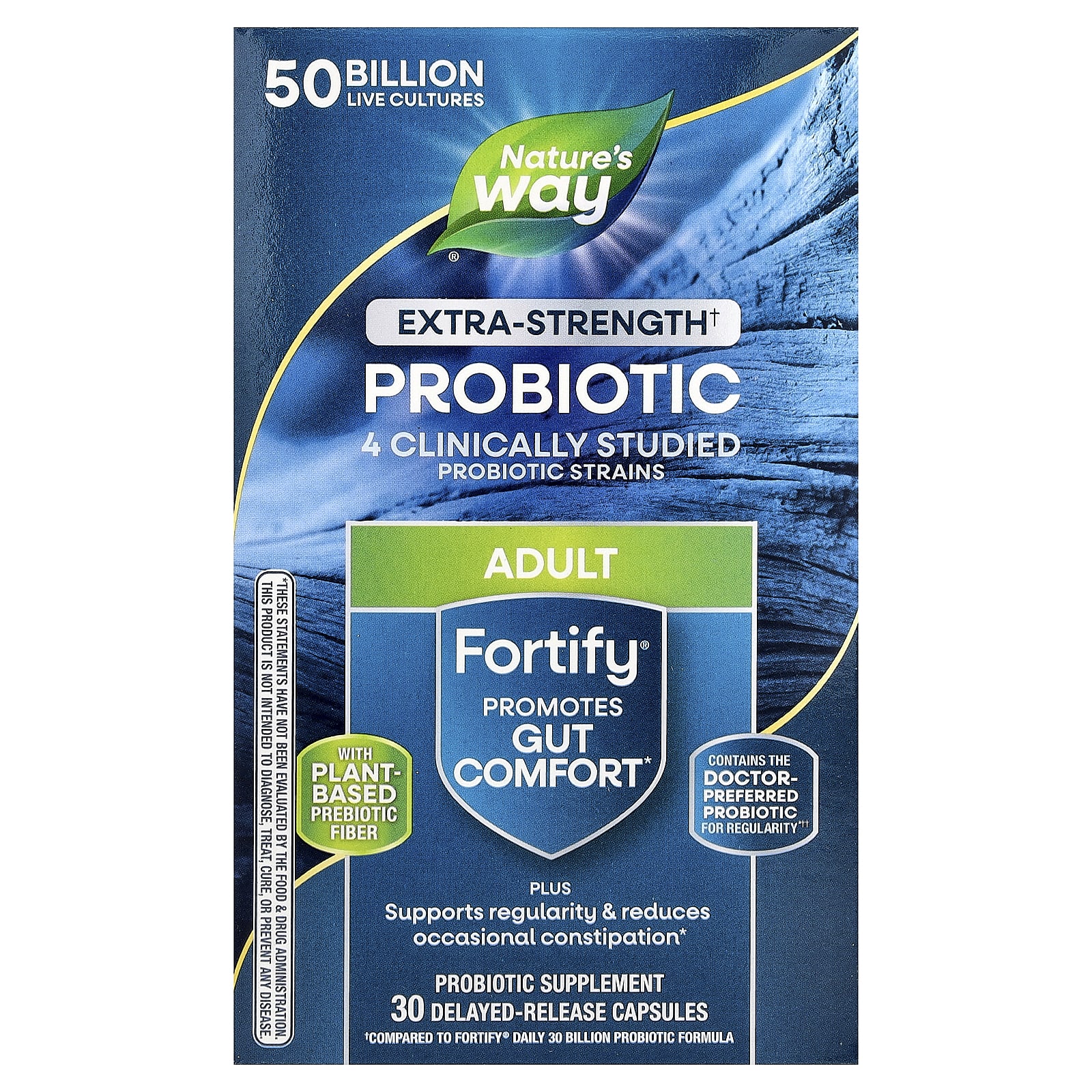 Nature S Way, Fortify®, Probiotic, Adults, Extra Strength, 5 Billion, 30 Delayed Release Capsules
Nature S Way, Fortify®, Probiotic, Adults, Extra Strength, 5 Billion, 30 Delayed Release Capsules