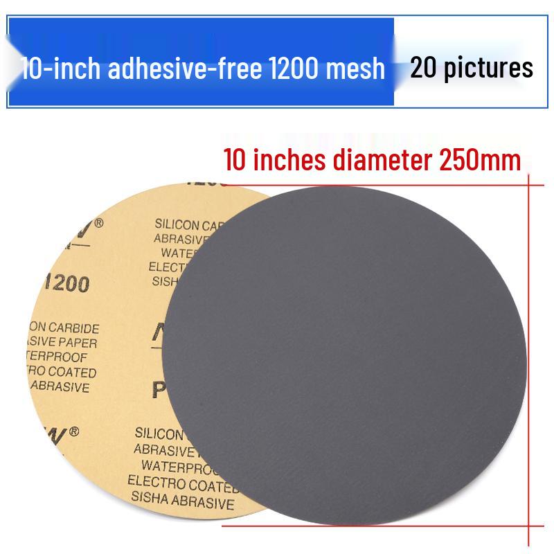 10-inch 250mm Metallographic Silicon Carbide Sandpaper with Adhesive Backing for Wet Grinding & Polishing
10-inch 250mm Metallographic Silicon Carbide Sandpaper with Adhesive Backing for Wet Grinding & Polishing