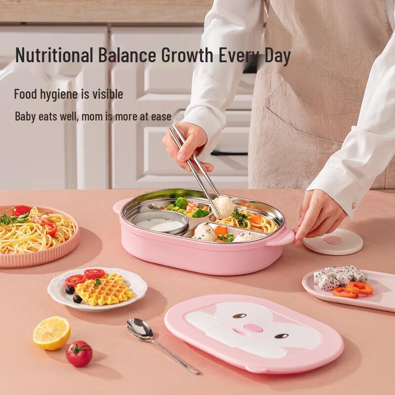 TAFUCO Kids Divided Stainless Steel Lunch Box
TAFUCO Kids Divided Stainless Steel Lunch Box