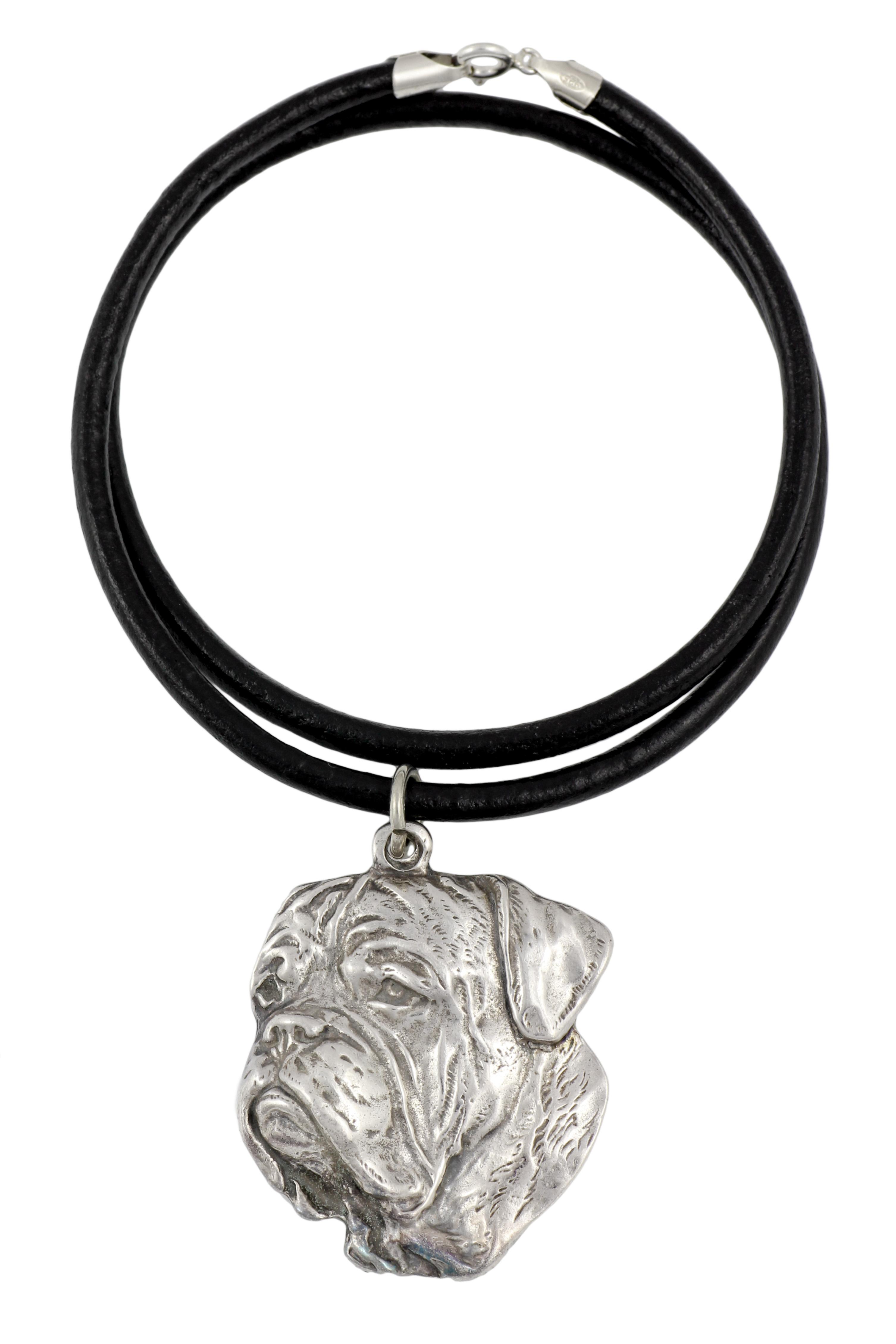 Dogue de Bordeaux, French Mastiff, Bordeauxdog II - Necklace with dog, silver-plated pendant for dog fan, unique jewelry by Art-Dog brand срібний
Dogue de Bordeaux, French Mastiff, Bordeauxdog II - Necklace with dog, silver-plated pendant for dog fan, unique jewelry by Art-Dog brand срібний