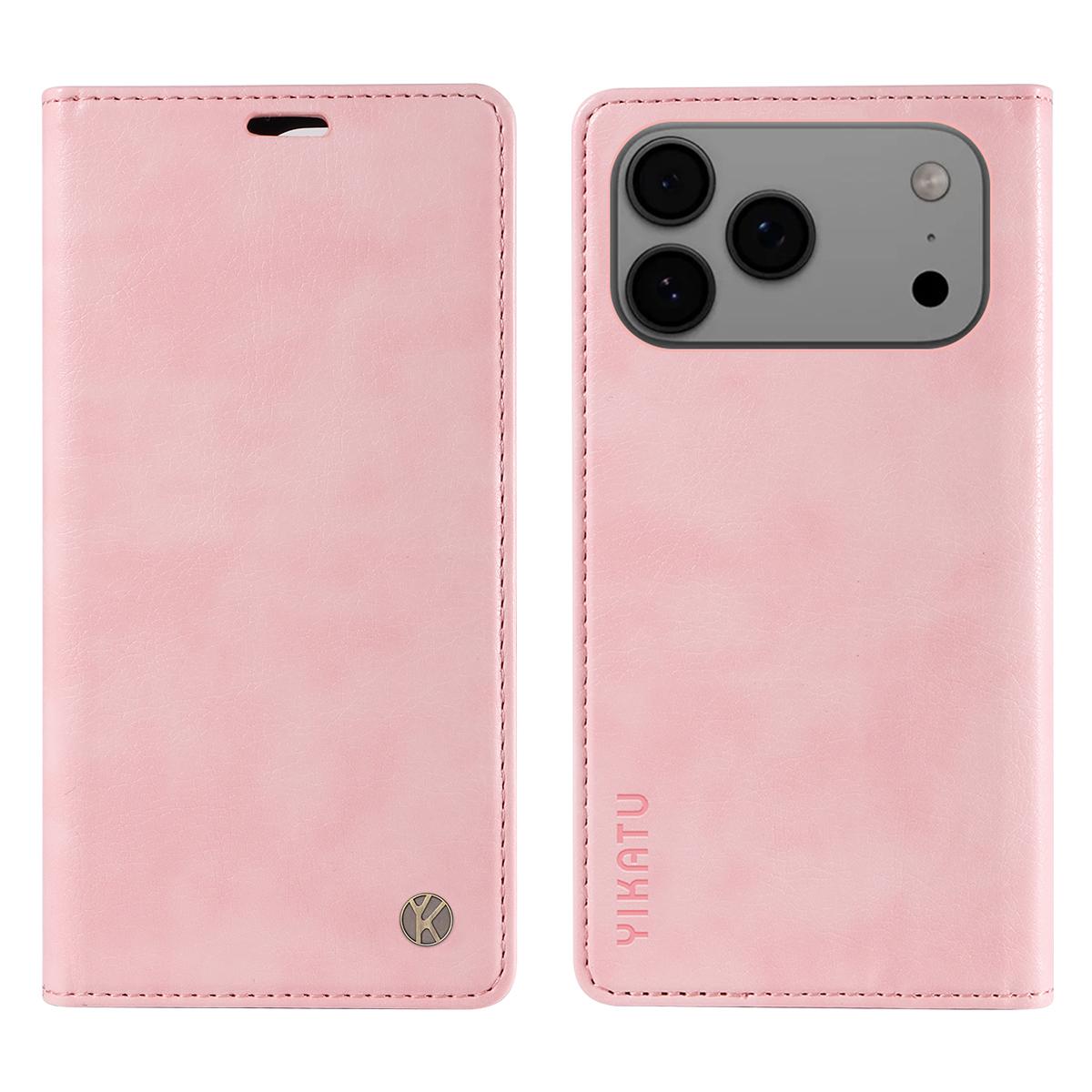 For iPhone 17 Pro Max Wallet Case YIKATU YK-006 Magnetic Closure Leather Phone Cover Litchi Texture Pink
For iPhone 17 Pro Max Wallet Case YIKATU YK-006 Magnetic Closure Leather Phone Cover Litchi Texture Pink
