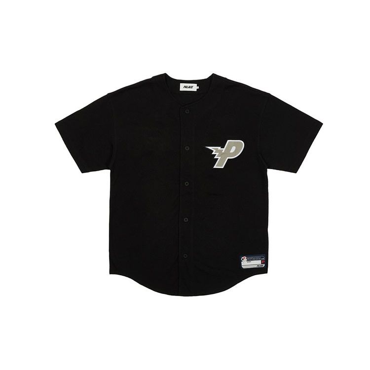 Palace X Salomon FW21 Bolt Jersey Short Sleeve Shirt With Logo Print Unisex Tops Black P21ES005
Palace X Salomon FW21 Bolt Jersey Short Sleeve Shirt With Logo Print Unisex Tops Black P21ES005