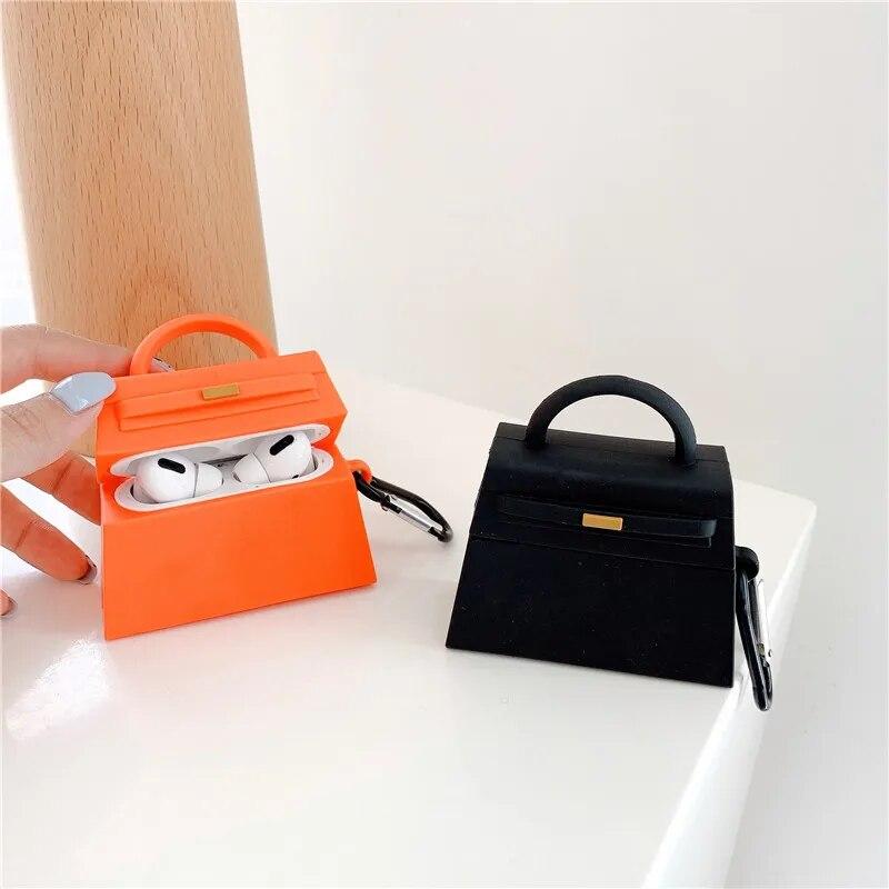 Orange Black Luxury Design Handbag Earphone Case For Apple Airpods 2 3 pro Soft Silicone Protection Headphone Cover Accessories
Orange Black Luxury Design Handbag Earphone Case For Apple Airpods 2 3 pro Soft Silicone Protection Headphone Cover Accessories
