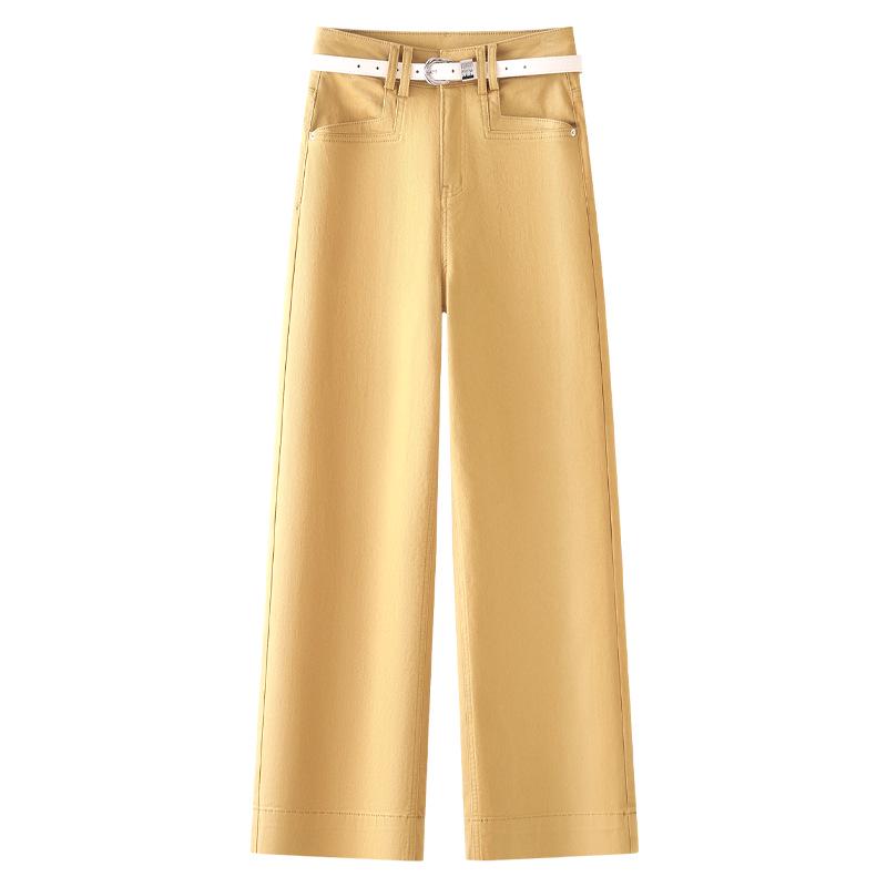 Yellow Retro High-Waist Wide Leg Jeans for Women - 2025 Spring/Autumn Slim Fit Cropped Pants 3XL
Yellow Retro High-Waist Wide Leg Jeans for Women - 2025 Spring/Autumn Slim Fit Cropped Pants 3XL