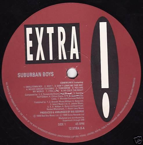 12-дюймовая пластинка SUBURBAN BOYS - Commumix 12XTRA8 Extra Records 1988 UK Dance & Electronica Б/У
12-дюймовая пластинка SUBURBAN BOYS - Commumix 12XTRA8 Extra Records 1988 UK Dance & Electronica Б/У