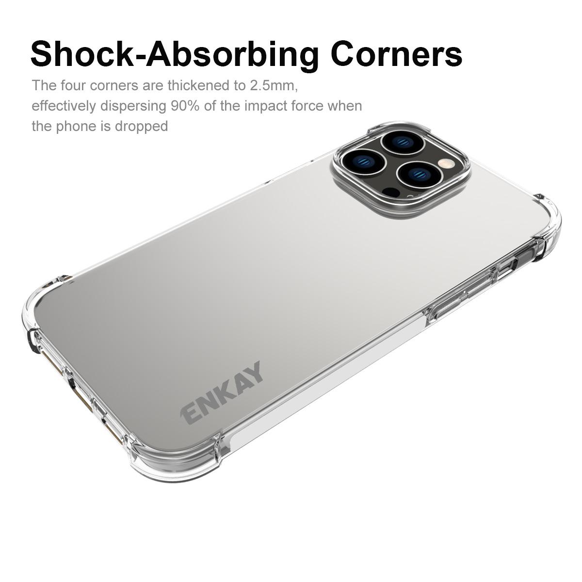 ENKAY HAT PRINCE For iPhone 15 Pro Max Clear TPU Phone Case with High Aluminium-silicon Glass Screen Film A
ENKAY HAT PRINCE For iPhone 15 Pro Max Clear TPU Phone Case with High Aluminium-silicon Glass Screen Film A