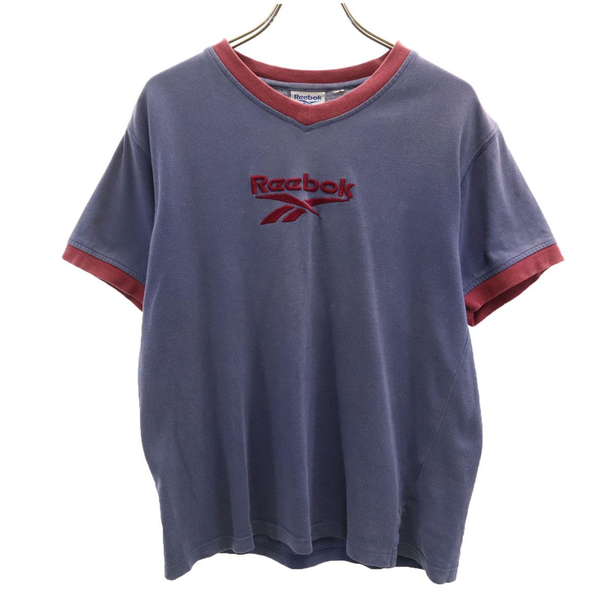 Reebok 90s Old Short sleeve V neck T-shirt S Blue Men s Used
Reebok 90s Old Short sleeve V neck T-shirt S Blue Men s Used