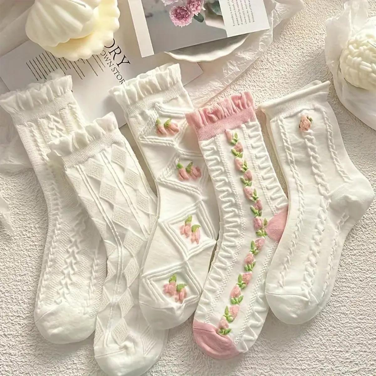 5 Pairs Women S Female Accsesories Socks Ankle Socks Boot Cheap S Clothes Y2K Cute Sports Funny Shoes Gift Valentine’S Day 39-42
5 Pairs Women S Female Accsesories Socks Ankle Socks Boot Cheap S Clothes Y2K Cute Sports Funny Shoes Gift Valentine’S Day 39-42
