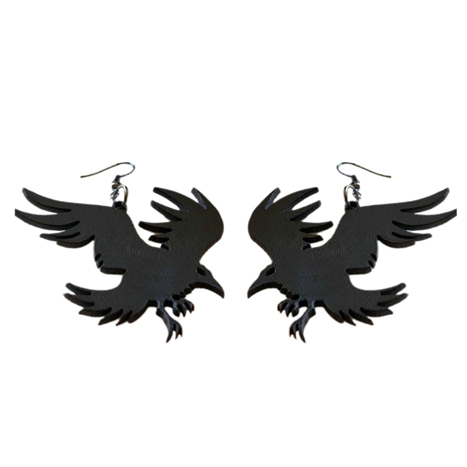 Black Crow Dangle Earrings Hypoallergenic Gothic Crow Earrings Simple Earrings Ear Jewelry Drop Earring Acrylic Material 1
Black Crow Dangle Earrings Hypoallergenic Gothic Crow Earrings Simple Earrings Ear Jewelry Drop Earring Acrylic Material 1