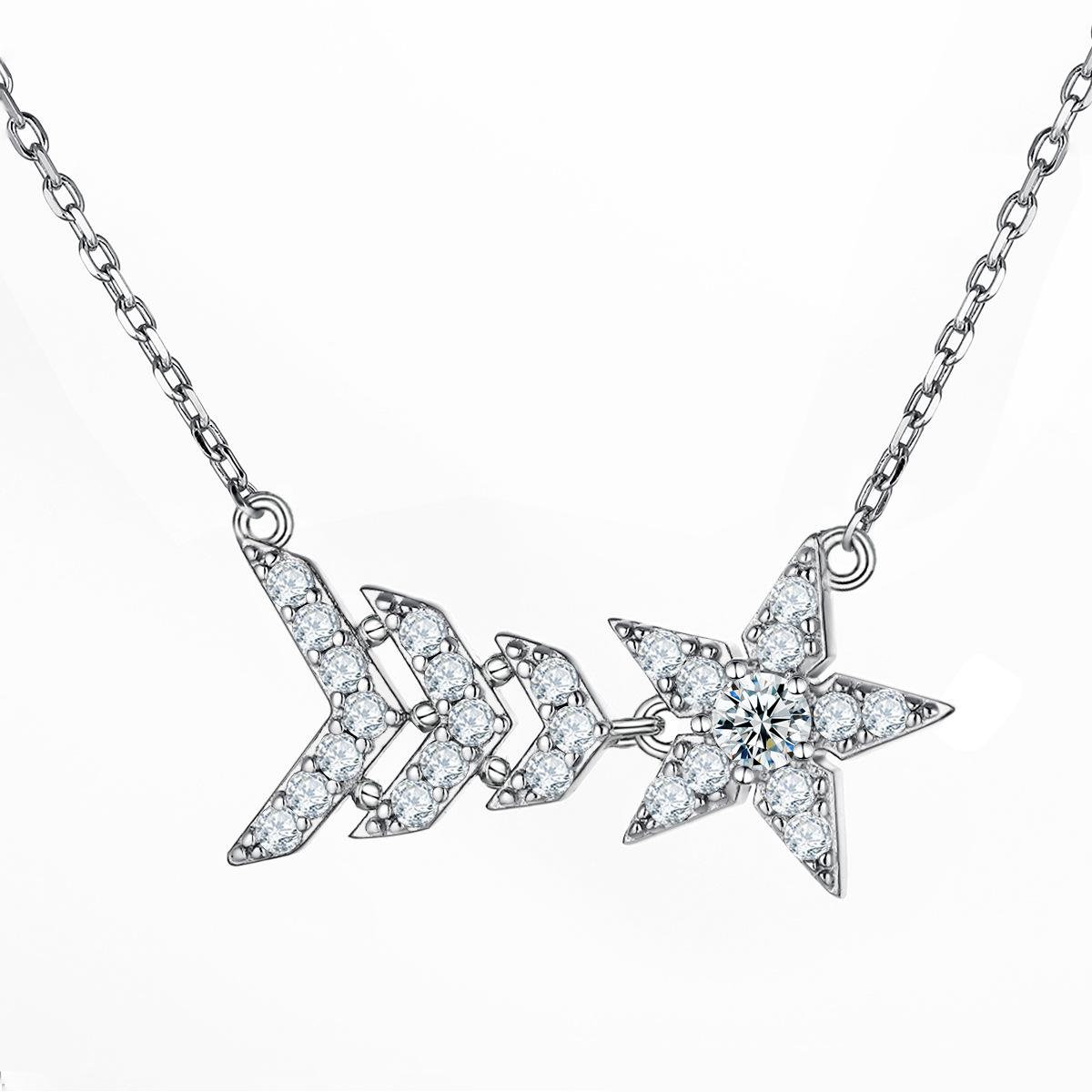 Серебряное ожерелье Star S925, женский универсальный кулон из стерлингового серебра, никелевое колье
Серебряное ожерелье Star S925, женский универсальный кулон из стерлингового серебра, никелевое колье