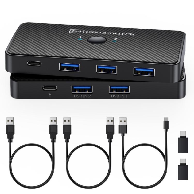 Portable Double Computer USB3.0 Switching Adapter 5Gbps Rapid File Transfer Compactly ABS Housing Business Travel Companion 1
Portable Double Computer USB3.0 Switching Adapter 5Gbps Rapid File Transfer Compactly ABS Housing Business Travel Companion 1