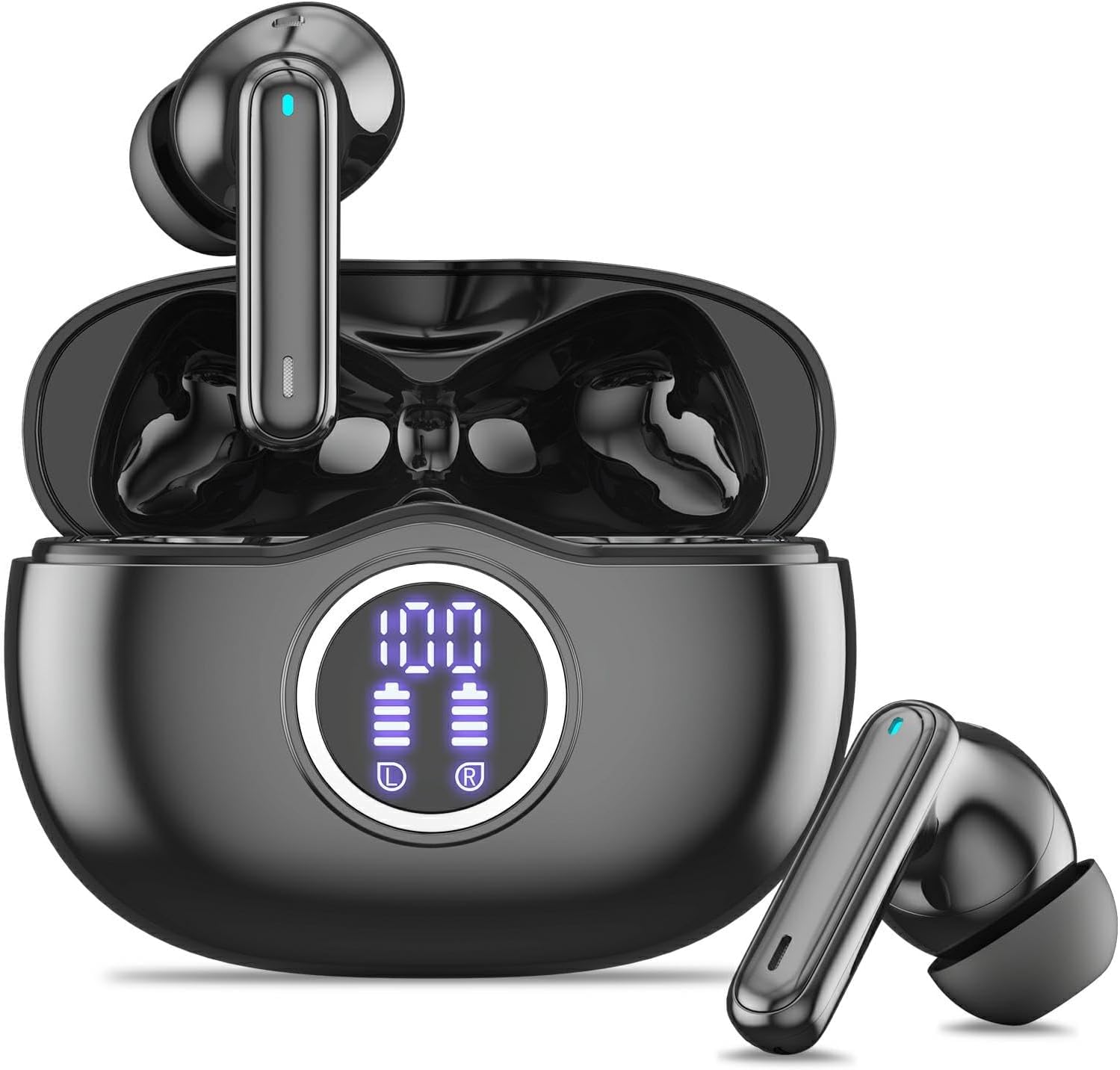 Fhumsh W70 Pro Wireless Bluetooth 50 Hours LED Digital ENC Noise Cancelling Sports Headphones Black Earbuds, 5.3 Hi-Fi Stereo, Playtime, Display, Mic, чорний
Fhumsh W70 Pro Wireless Bluetooth 50 Hours LED Digital ENC Noise Cancelling Sports Headphones Black Earbuds, 5.3 Hi-Fi Stereo, Playtime, Display, Mic, чорний