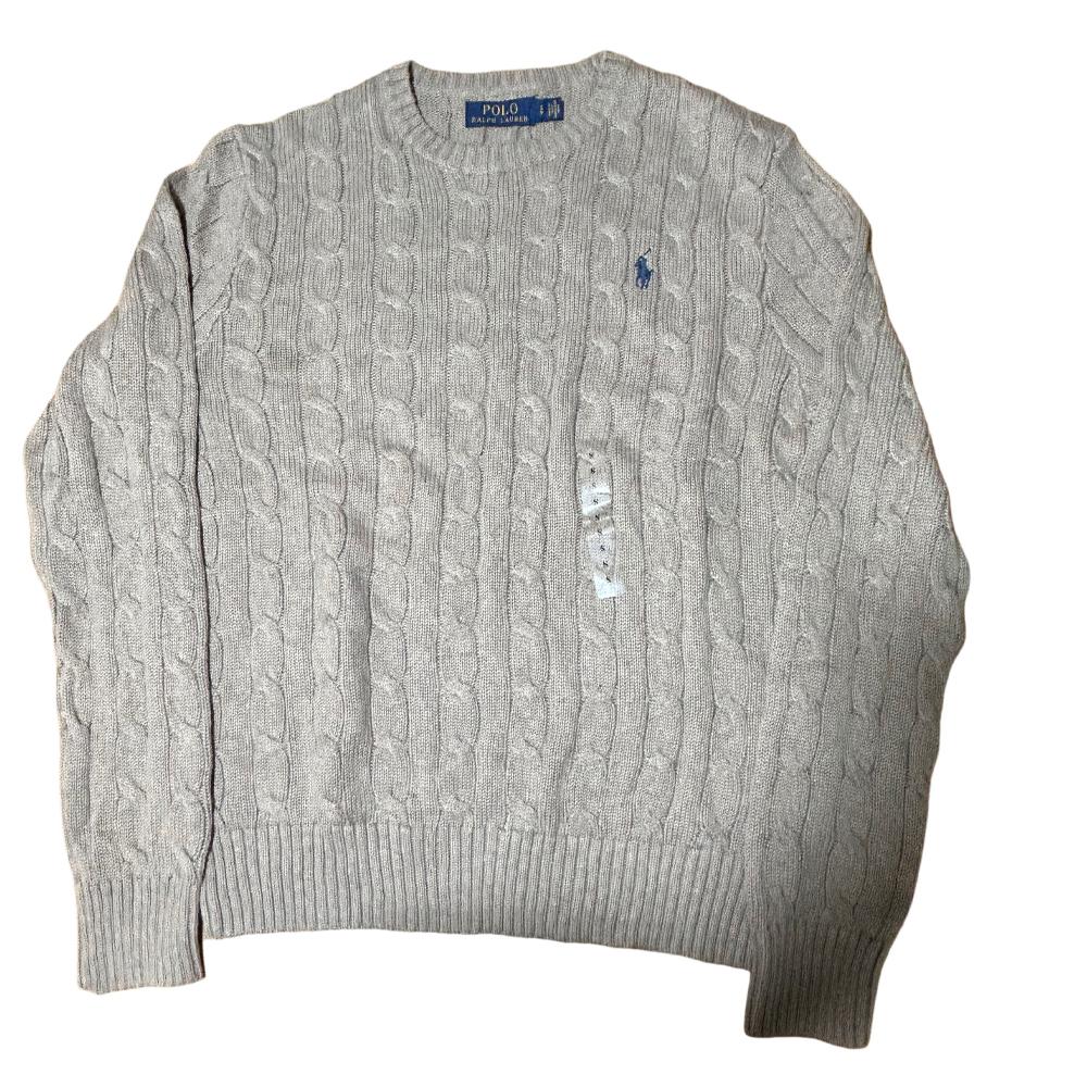 Мужской свитер Polo Ralph Lauren с вышитым логотипом пони, вязаный скрученным узором, цвет хаки MNPOSWE16820278-250 S
Мужской свитер Polo Ralph Lauren с вышитым логотипом пони, вязаный скрученным узором, цвет хаки MNPOSWE16820278-250 S