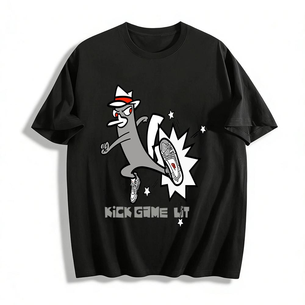 Street Style Funny Kick Print Top Trendy Casual Loose Fit Tee Pure cotton T-shirt XXS
Street Style Funny Kick Print Top Trendy Casual Loose Fit Tee Pure cotton T-shirt XXS