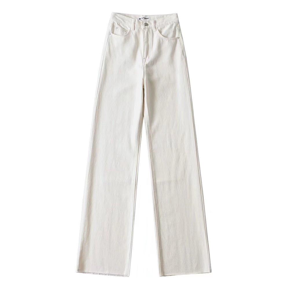 Trendy Women s High-Waisted Wide-Leg Jeans with Raw Hem - Slimming and Leg-Lengthening Floor-Length Denim Pants S білий
Trendy Women s High-Waisted Wide-Leg Jeans with Raw Hem - Slimming and Leg-Lengthening Floor-Length Denim Pants S білий