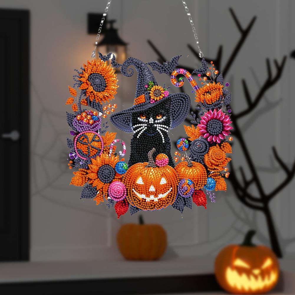 Acrylic Special Shape Halloween 5D DIY Diamond Painting Wreath Pendant Diamond Painting Wreath Decor For Garden Window Decor
Acrylic Special Shape Halloween 5D DIY Diamond Painting Wreath Pendant Diamond Painting Wreath Decor For Garden Window Decor